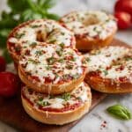 Homemade Mini Pizza Bagel Bites Recipe
