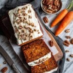 Carrot Cake Loaf with Cream Cheese Frosting Recipe