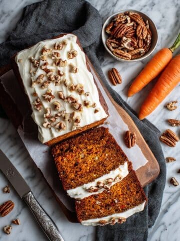 Carrot Cake Loaf with Cream Cheese Frosting Recipe