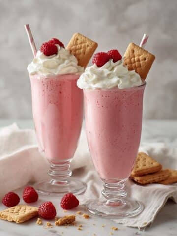 Raspberry Cheesecake Milkshakes Recipe
