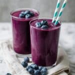 Roasted Blueberry Malted Milkshakes Recipe
