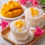Mango Jelly with Tapioca Pearls, Coconut Gel, and Cream Recipe