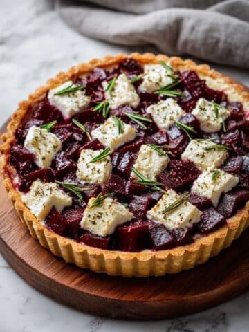 Beetroot & Goat's Cheese Tart Recipe