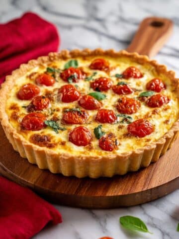 Cheese and Tomato Quiche Recipe