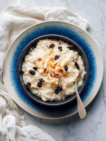 Brown Rice Pudding with Maple Syrup, Raisins, and Cinnamon Recipe