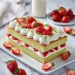 Matcha Cake with Strawberry Frosting Recipe