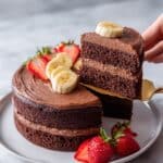 Chocolate Banana Cake with Salted Caramel and Coconut Recipe