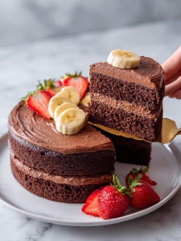 Chocolate Banana Cake with Salted Caramel and Coconut Recipe