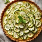 Zucchini Quiche with Feta and Mint Recipe