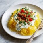 Vegan Gluten-Free Spaghetti Squash Alfredo Recipe