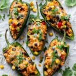 Easy Chicken Stuffed Poblano Peppers Recipe