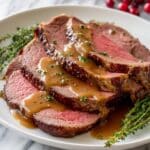 Top Round Roast Beef with Herb Crust and Rich Beaf Gravy Recipe