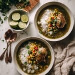 Aguadito de Pollo: Peruvian Chicken Soup with Cilantro and Lime Recipe