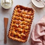 Rhubarb Slab Pie with Pears and Braided Lattice Recipe