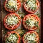 Pesto-Parmesan Baked Tomatoes Recipe