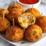 Baked Mini Spinach and Sausage Arancini Recipe