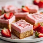 Strawberry Frosted Cookie Bars Recipe