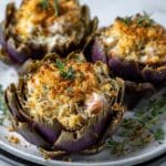 Crab & Spinach Stuffed Artichokes Recipe