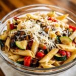 Easy Roasted Vegetable and Parmesan Pasta Recipe