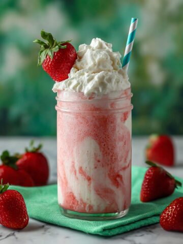 Dreamy Cream Strawberry Milkshake Recipe