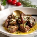 Air Fryer Steak Bites with Lemon Garlic Butter Recipe