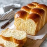 Homemade Soft and Fluffy Brioche Loaf Recipe