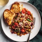 Puttanesca-Style Beans with Toast Recipe