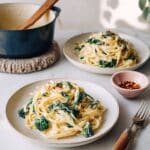 Vegan Macaroni and Cheese with Mushrooms and Kale Recipe