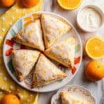 Orange Cream Scones with Citrus Glaze Recipe