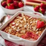 Strawberry Rhubarb Baked Oatmeal Recipe