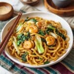 Szechuan Noodles with Garlic Shrimp Recipe
