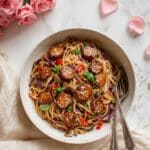 Miso Glazed Eggplant Noodle Bowls Recipe