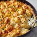 Cheesy Skillet Gnocchi with White Sauce Recipe
