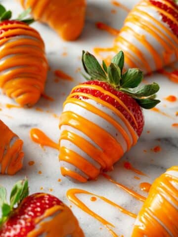 Easter Chocolate Dipped Carrot Strawberries Recipe