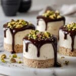 Mini Pistachio and Coffee Cheesecakes Recipe